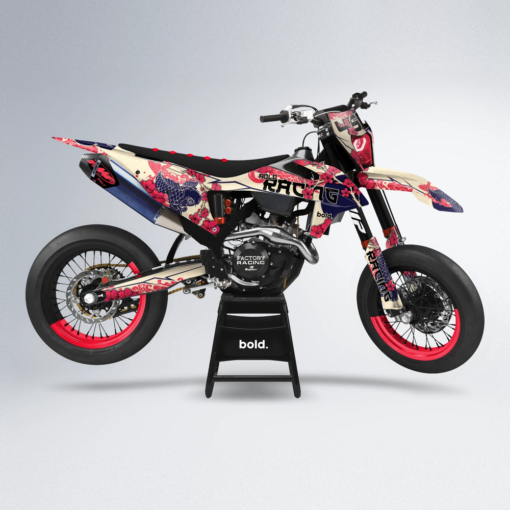 KOI supermoto graphics kit in Red