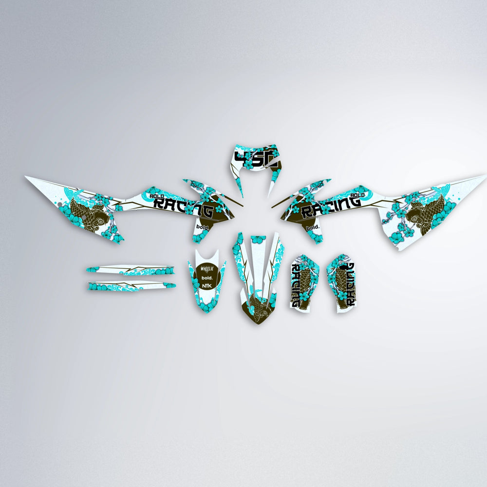 KOI graphics kit parts layout in Teal