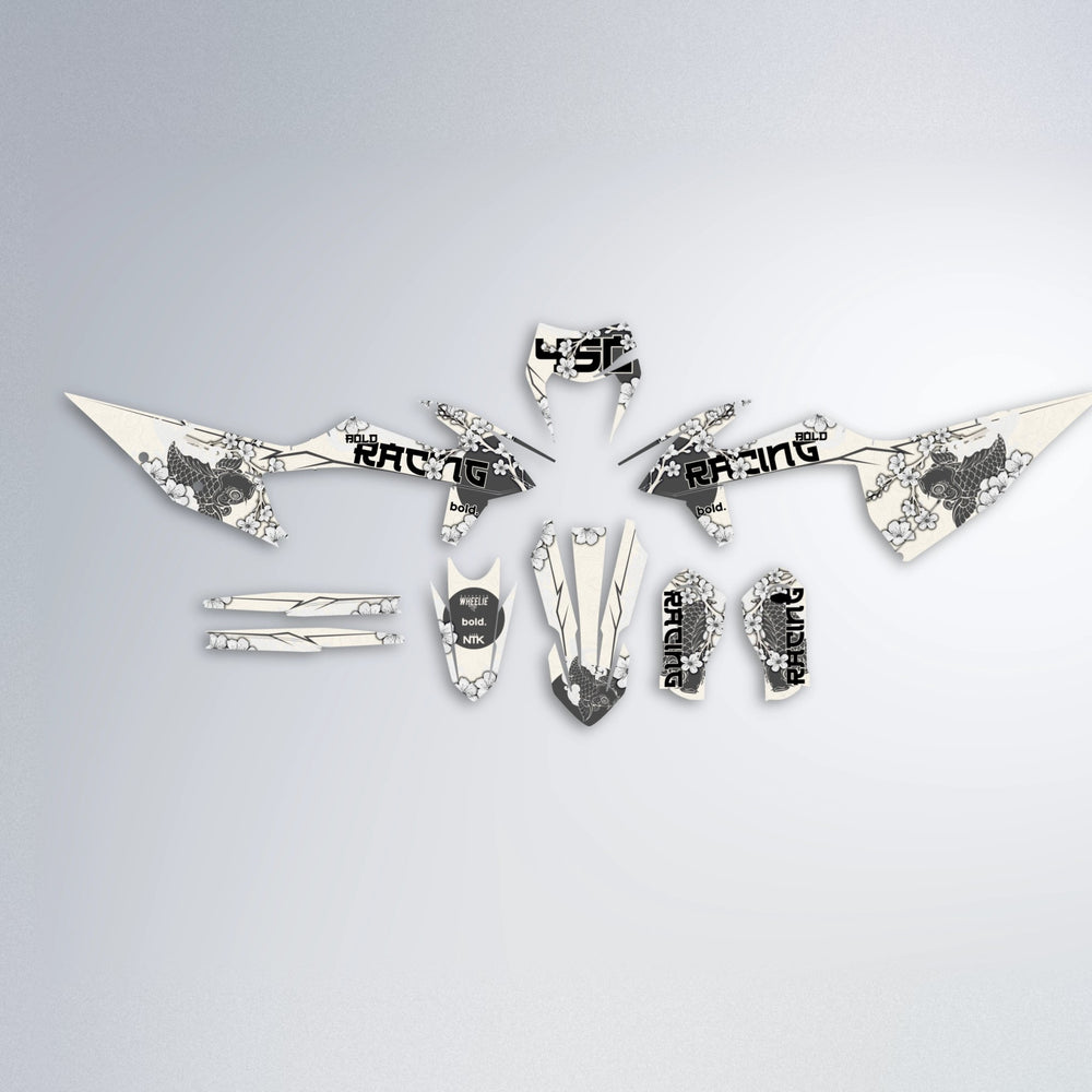 KOI graphics kit parts layout in White