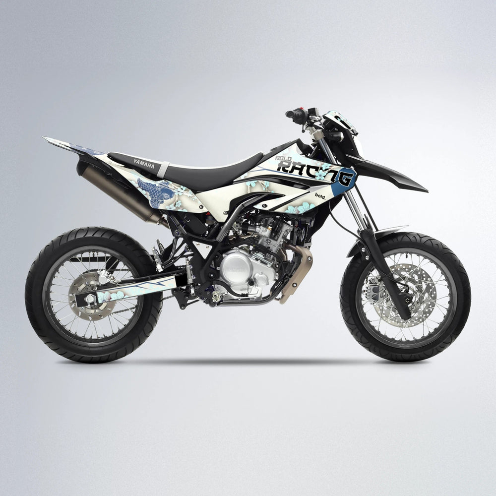 KOI Yamaha WR 125X supermoto graphics kit in Mint