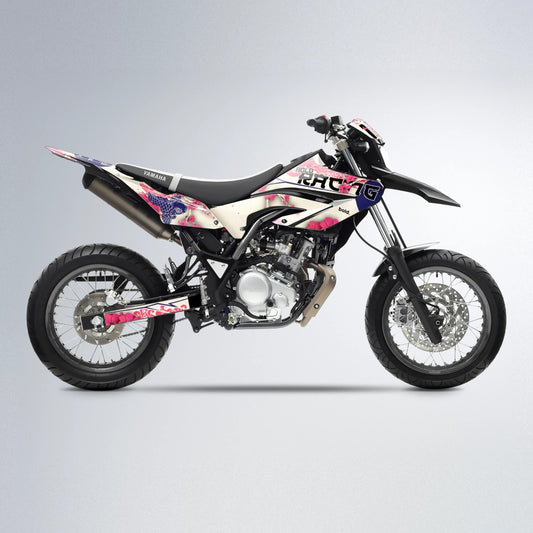 KOI Yamaha WR 125X supermoto graphics kit in Red