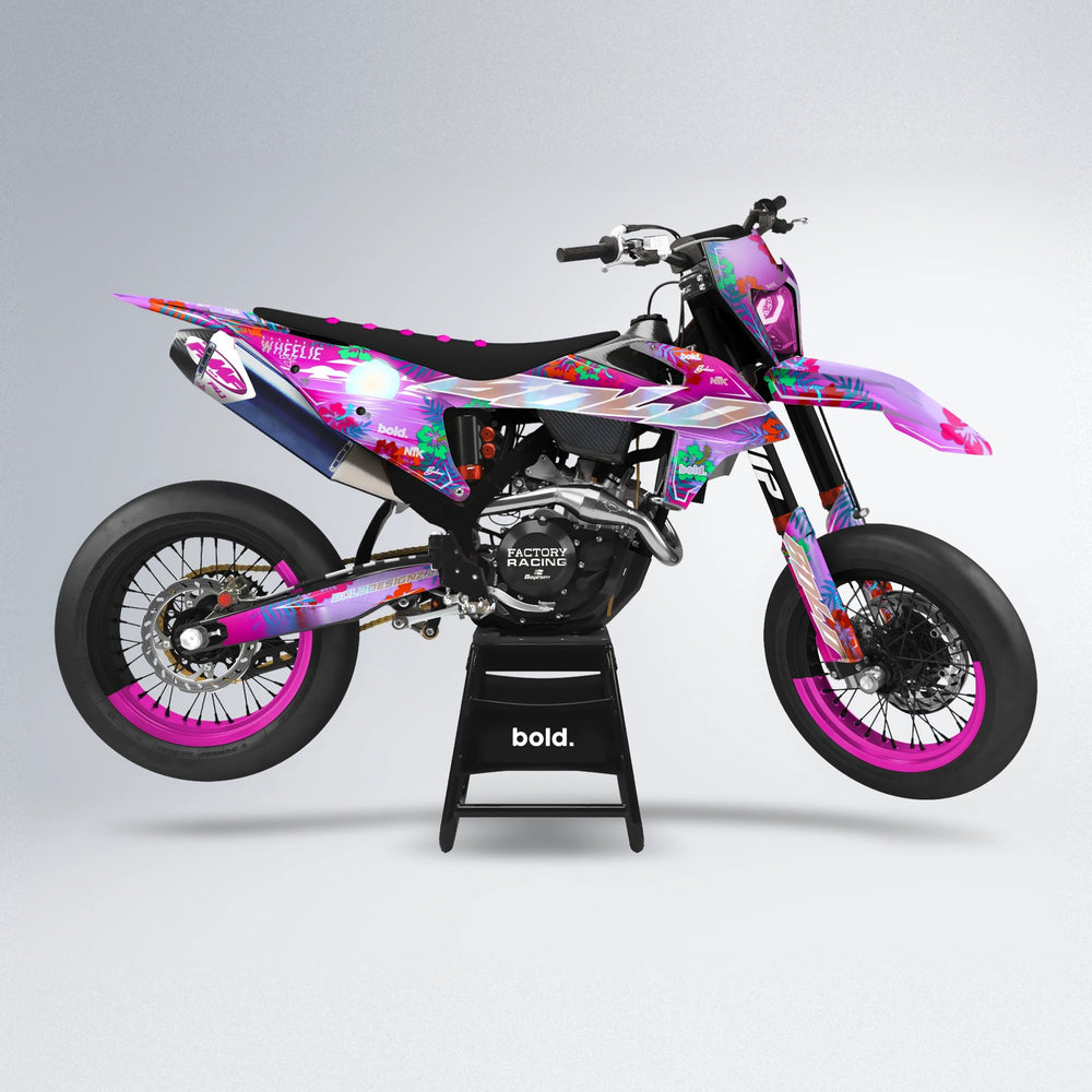 LAGOON supermoto graphics kit in Pink