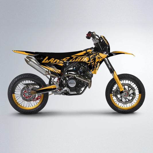 LARSLION Fantic supermoto graphics kit in Gold