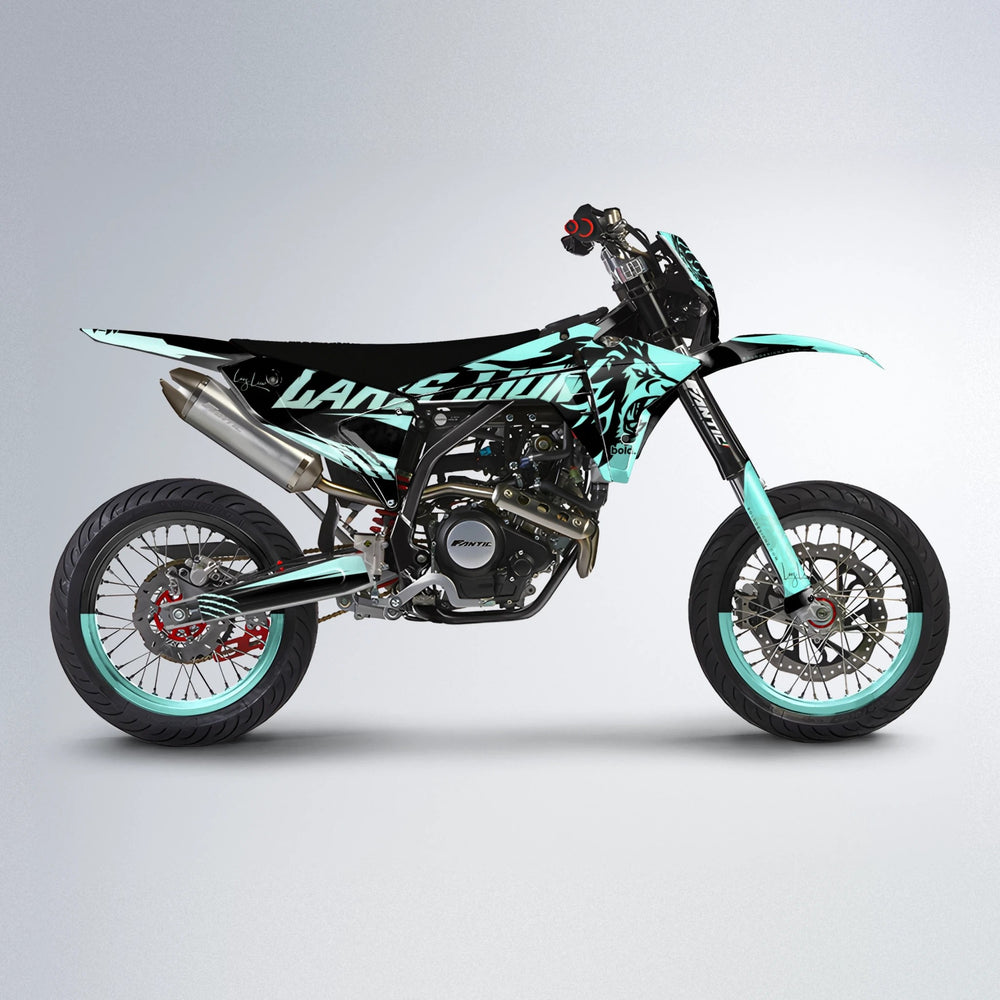 LARSLION Fantic supermoto graphics kit in Mint