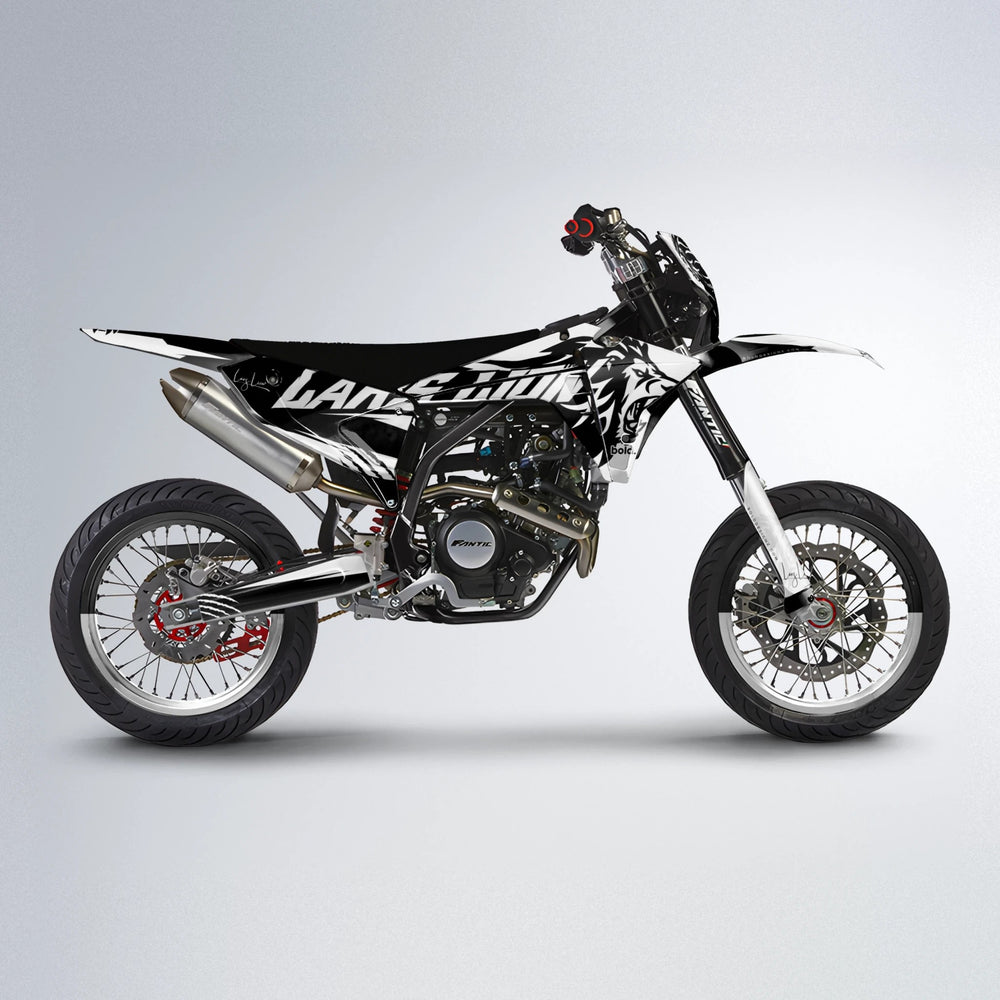 LARSLION Fantic supermoto graphics kit in White