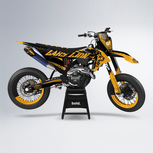 LARSLION supermoto graphics kit in Gold