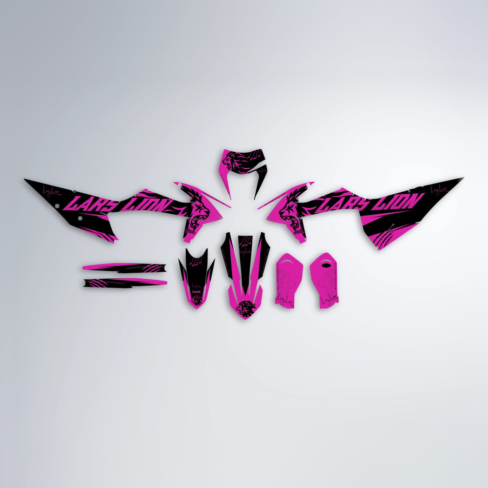 LARSLION graphics kit parts layout in Pink