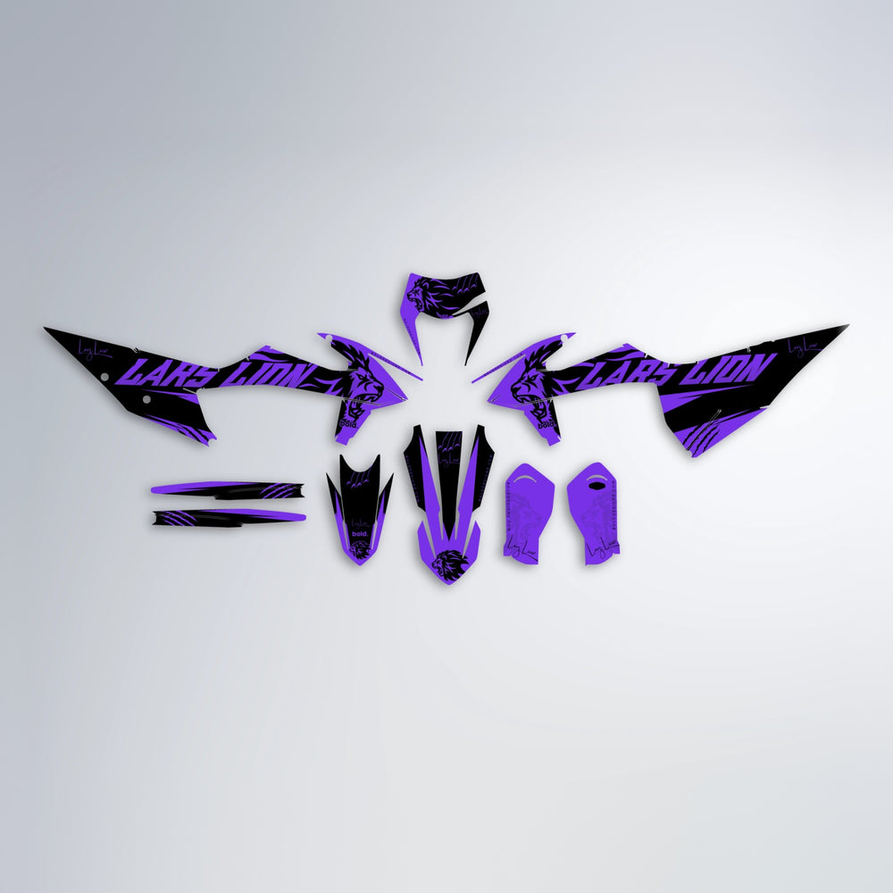 LARSLION graphics kit parts layout in Purple