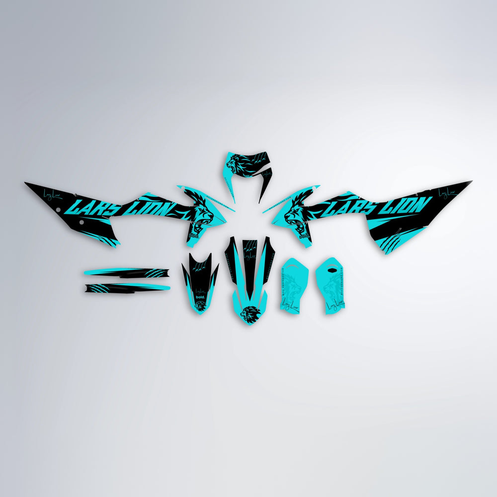 LARSLION graphics kit parts layout in Teal