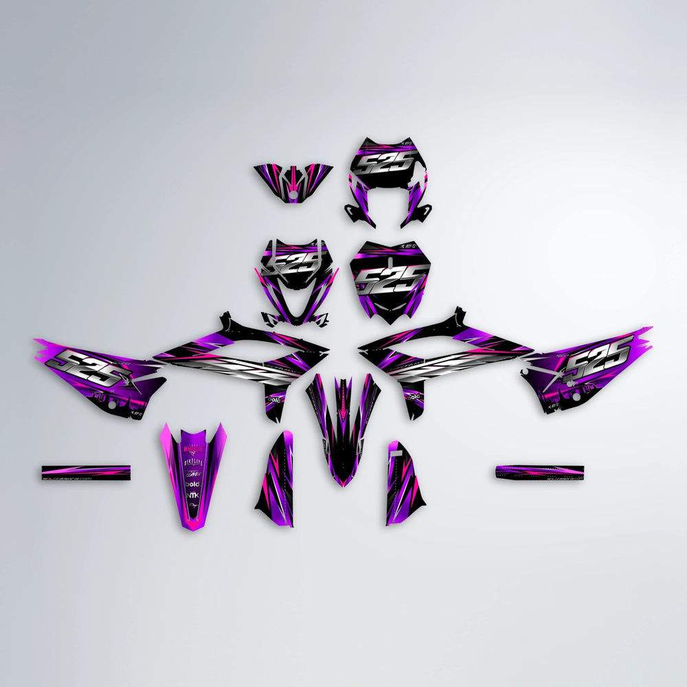 LIBERTY Beta graphics kit parts layout in Custom Colour
