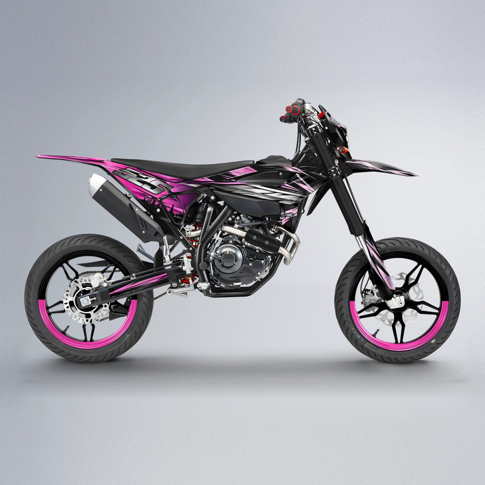 LIBERTY Beta supermoto graphics kit in Flamingo
