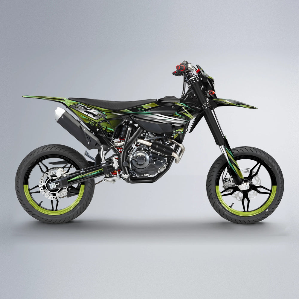 LIBERTY Beta supermoto graphics kit in Olive