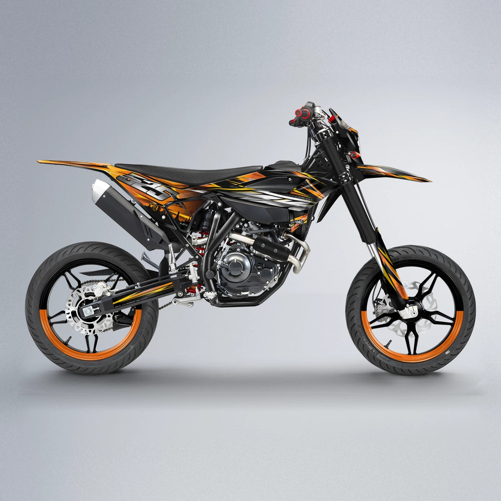 LIBERTY Beta supermoto graphics kit in Orange