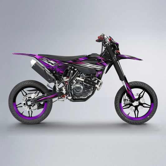 LIBERTY Beta supermoto graphics kit in Purple