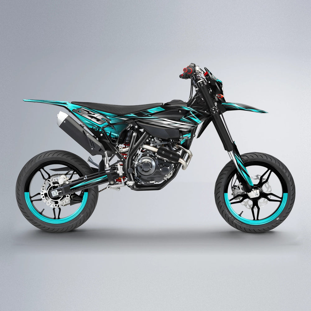 LIBERTY Beta supermoto graphics kit in Teal
