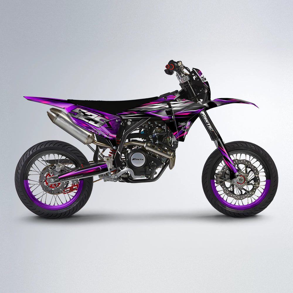 LIBERTY Fantic supermoto graphics kit in Custom Colour