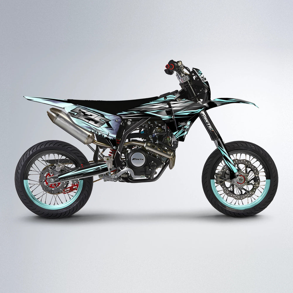 LIBERTY Fantic supermoto graphics kit in Mint