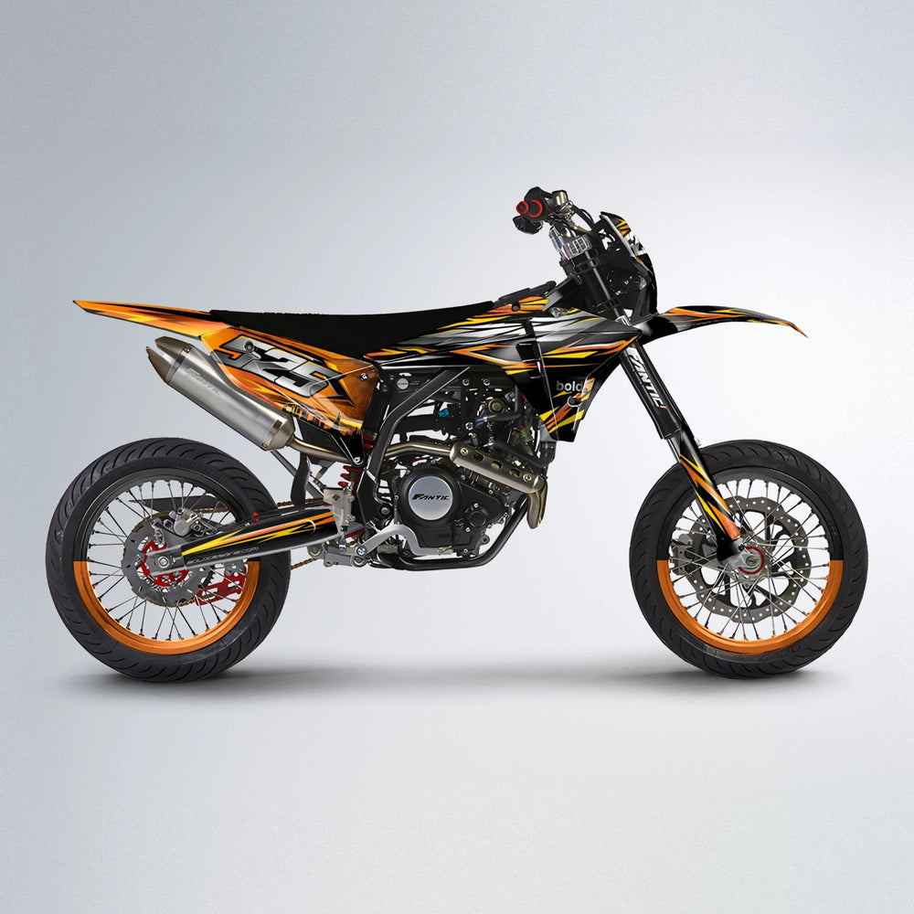 LIBERTY Fantic supermoto graphics kit in Orange