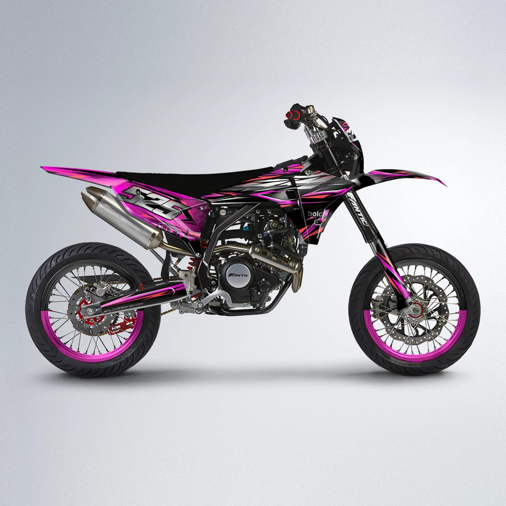 LIBERTY Fantic supermoto graphics kit in Pink