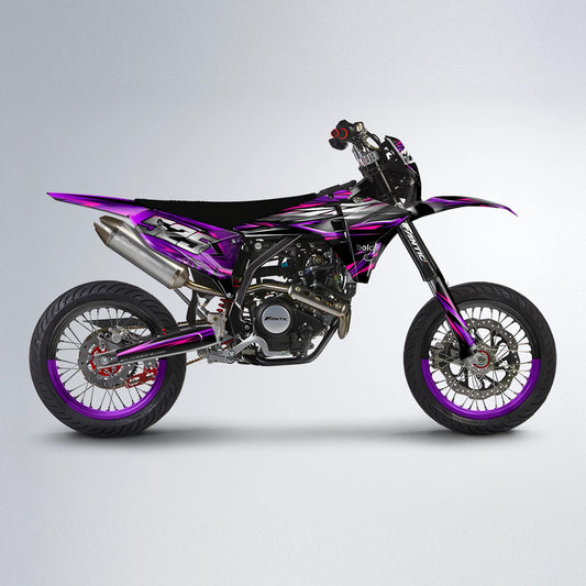 LIBERTY Fantic supermoto graphics kit in Purple