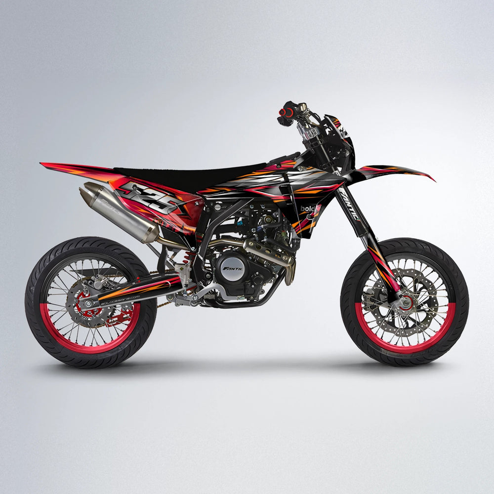 LIBERTY Fantic supermoto graphics kit in Red