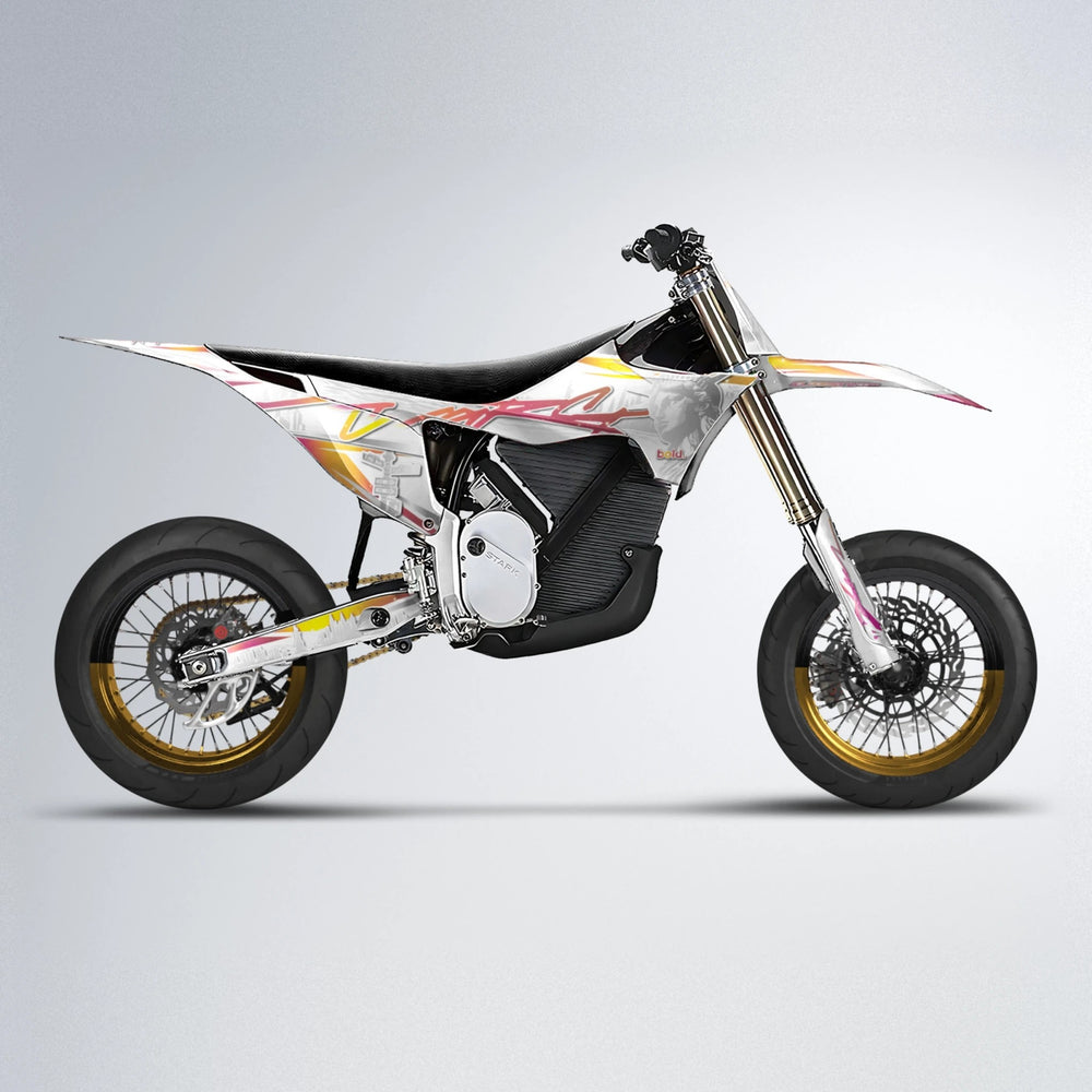 LIBERTY Stark Varg SM supermoto graphics kit in Pink & Yellow