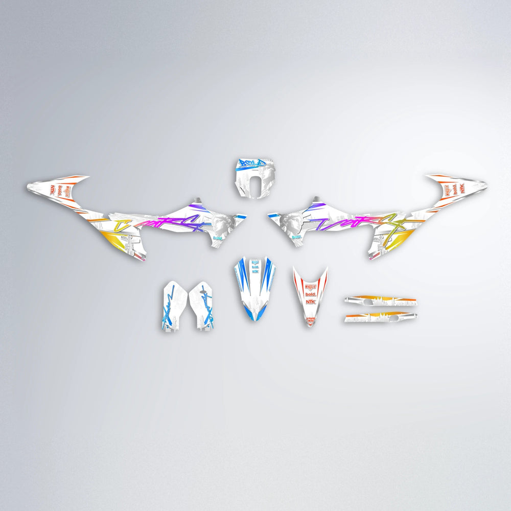 LIBERTY Stark Varg SM graphics kit parts layout in Sunset Fade