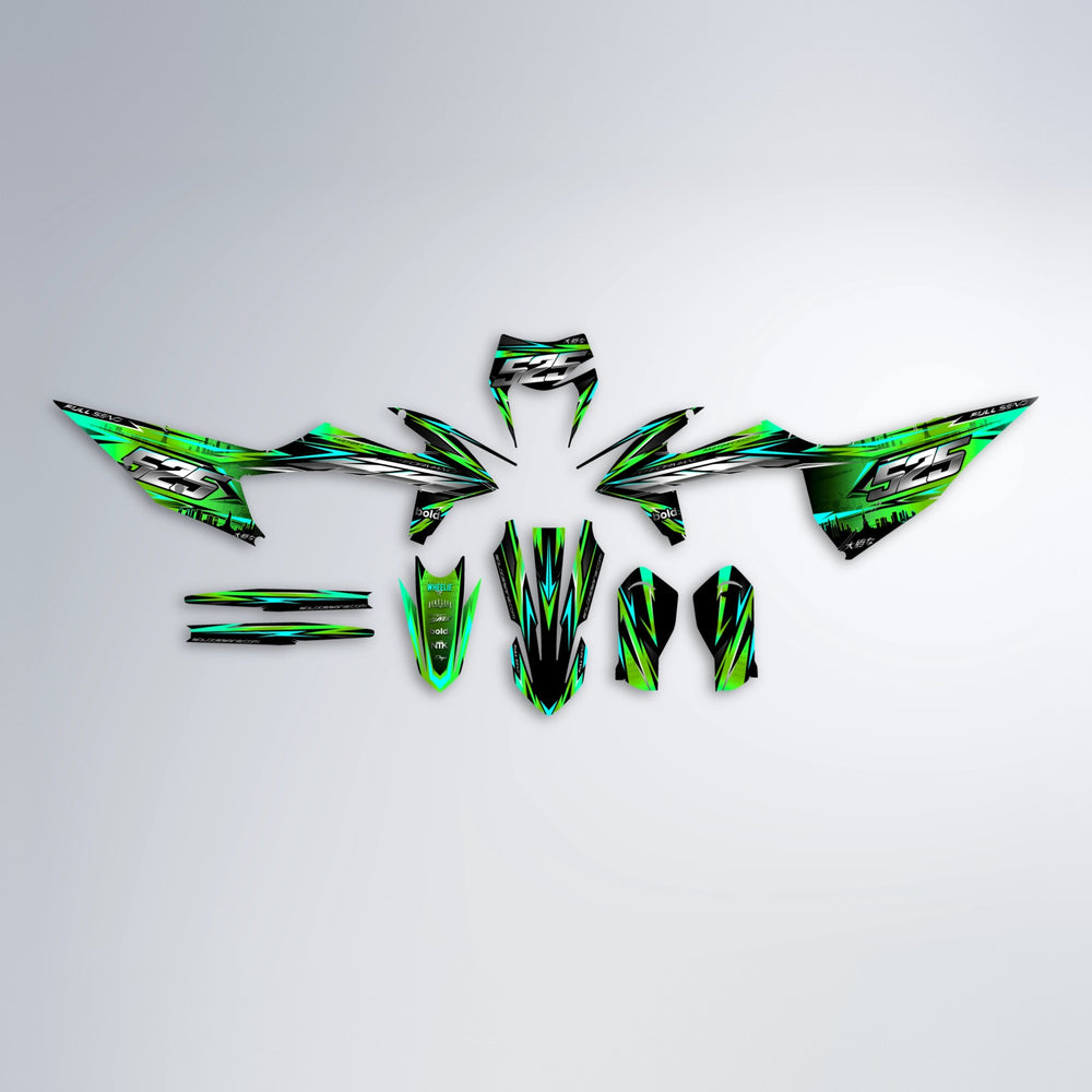 LIBERTY graphics kit parts layout in Green