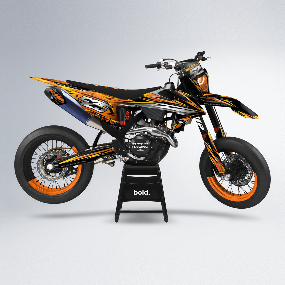 LIBERTY supermoto graphics kit in Orange