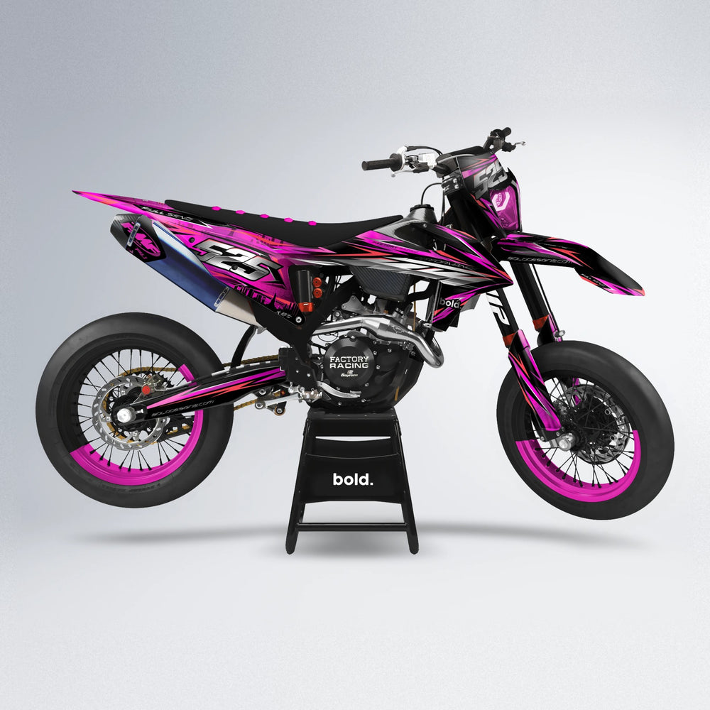LIBERTY supermoto graphics kit in Pink