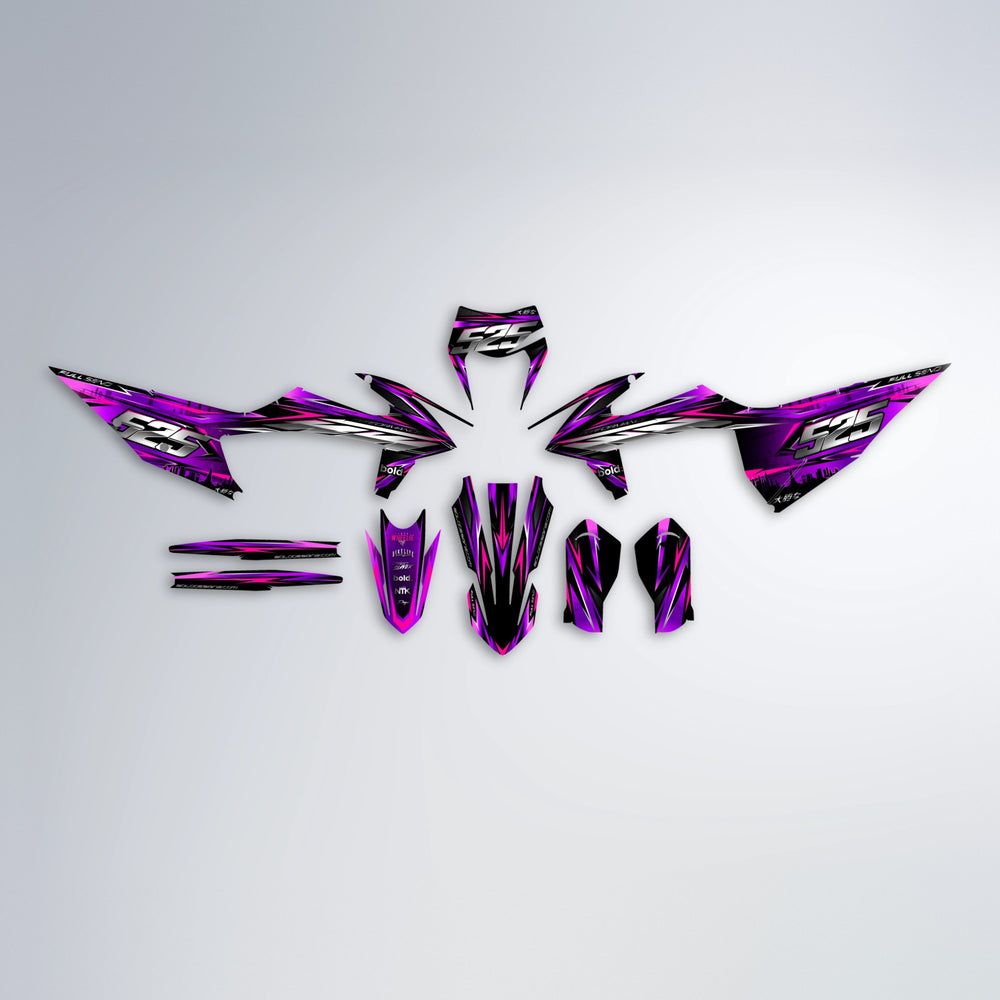 LIBERTY graphics kit parts layout in Purple