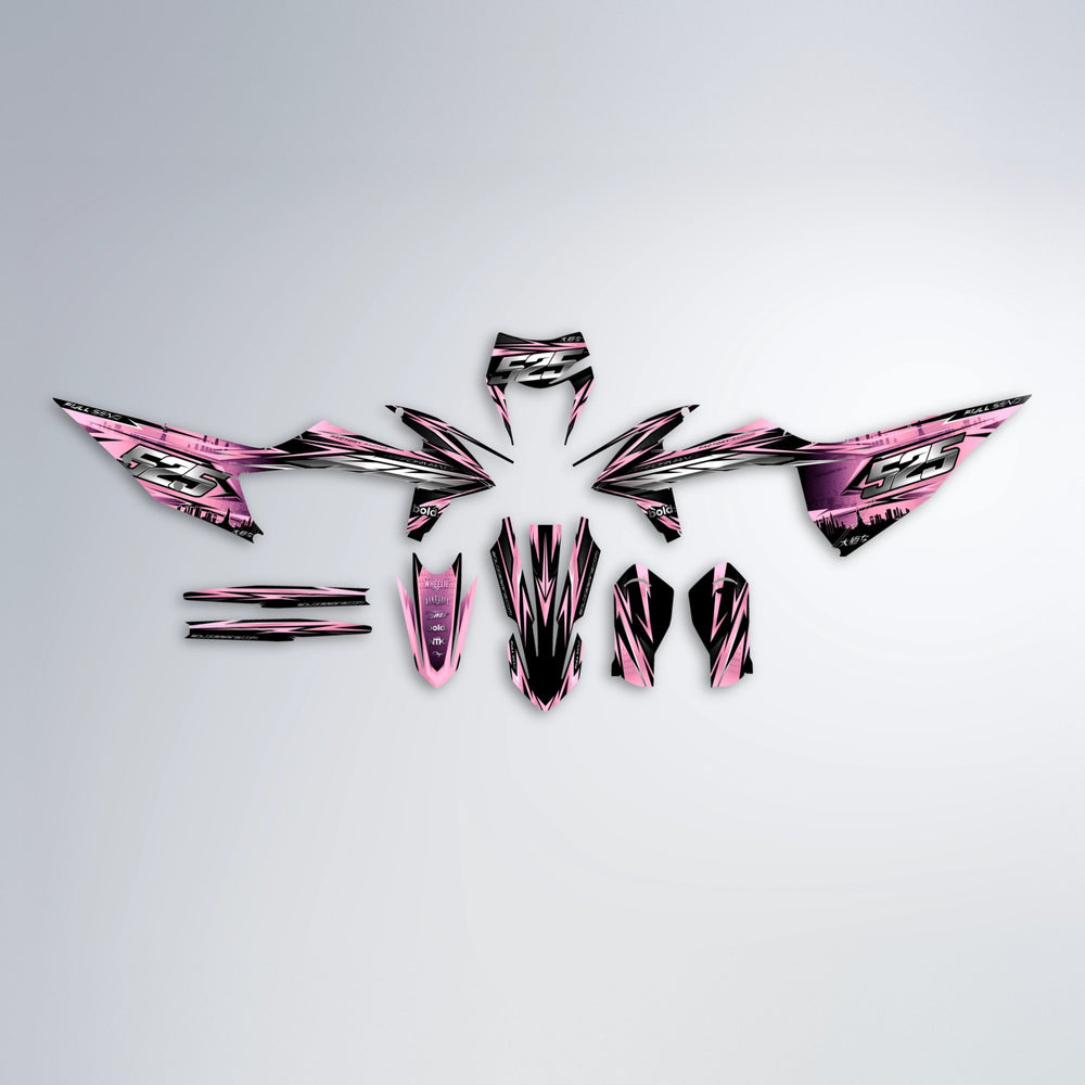 LIBERTY graphics kit parts layout in Sakura Pink