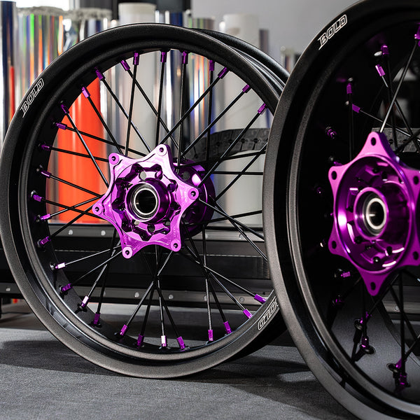 bold. PURPLE v2 - Supermoto Wheelset