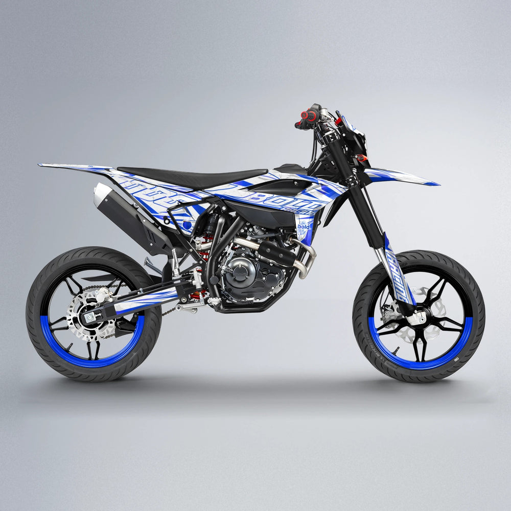 LINAAAROS Beta supermoto graphics kit in Blue