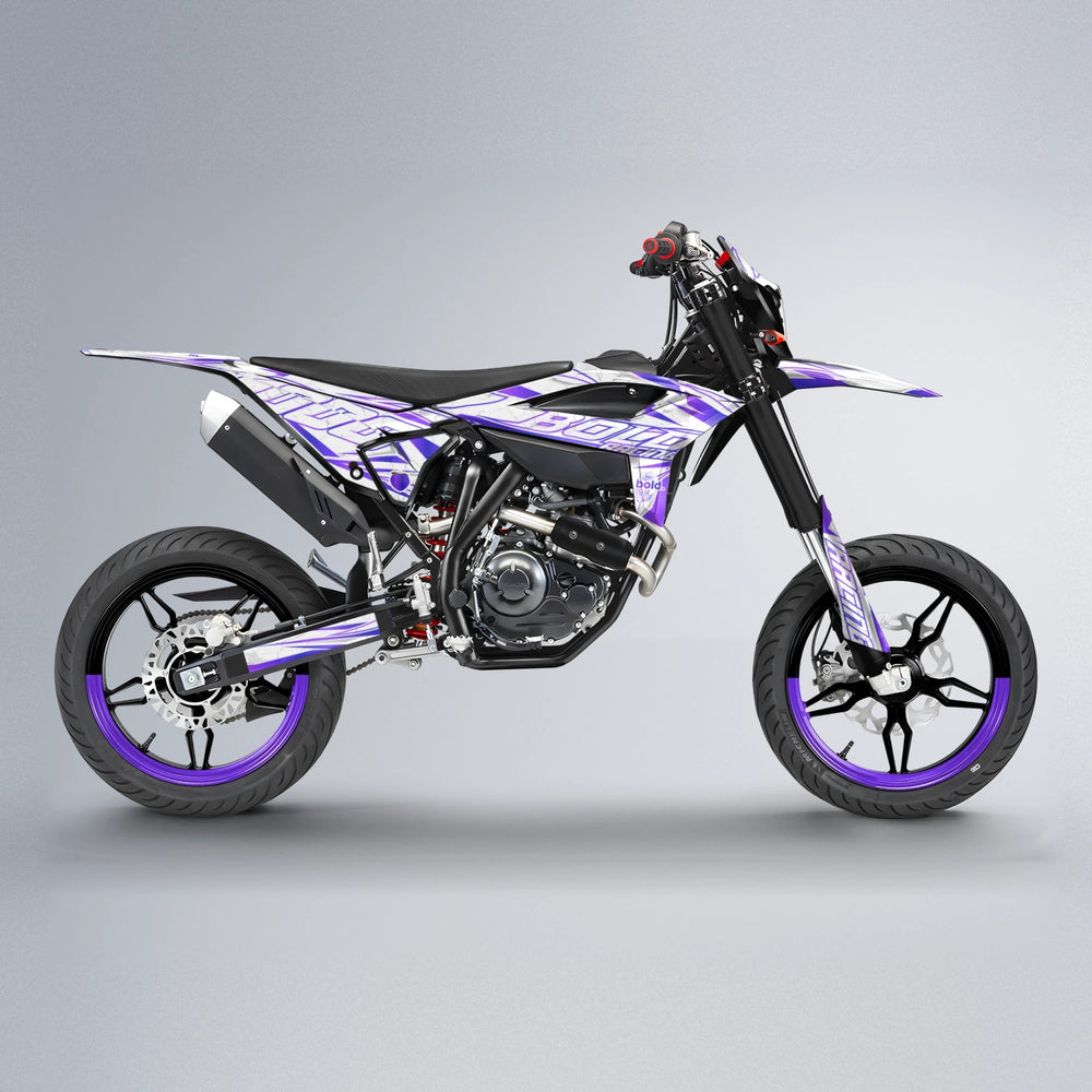 LINAAAROS Beta supermoto graphics kit in Purple