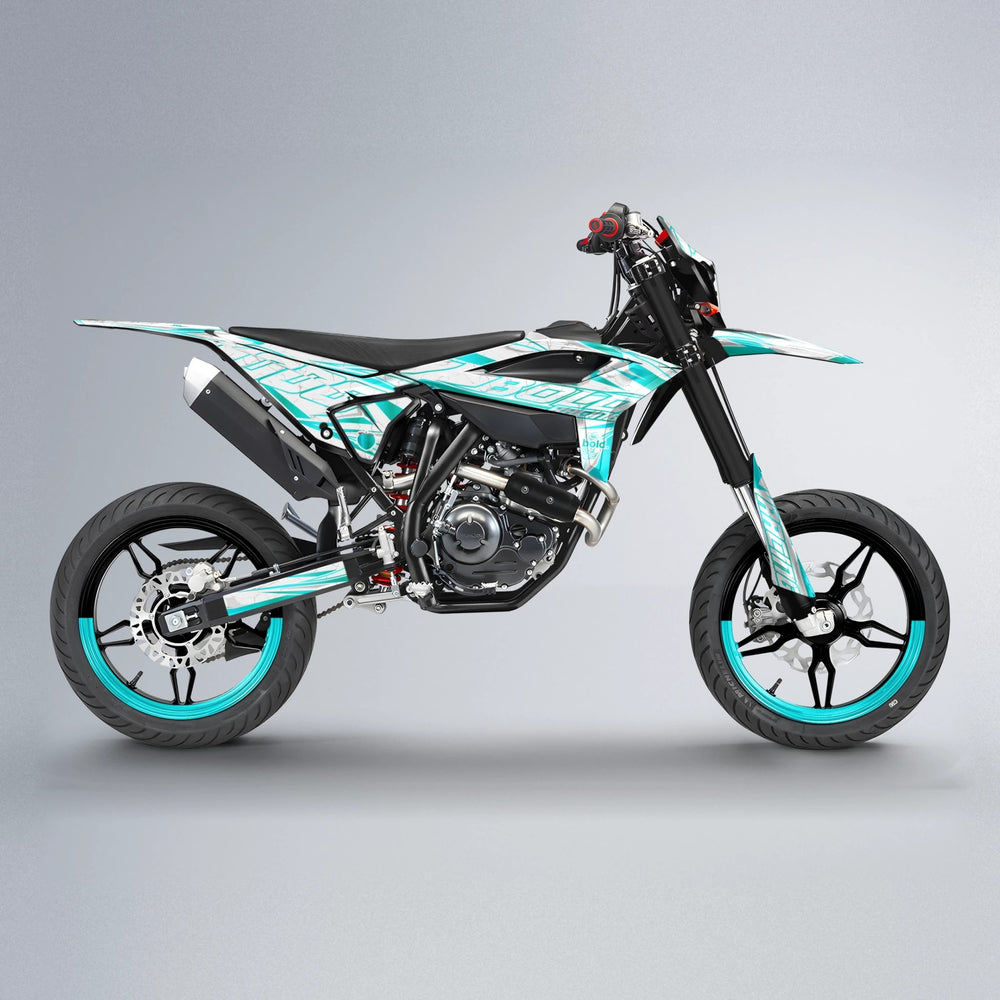 LINAAAROS Beta supermoto graphics kit in Teal