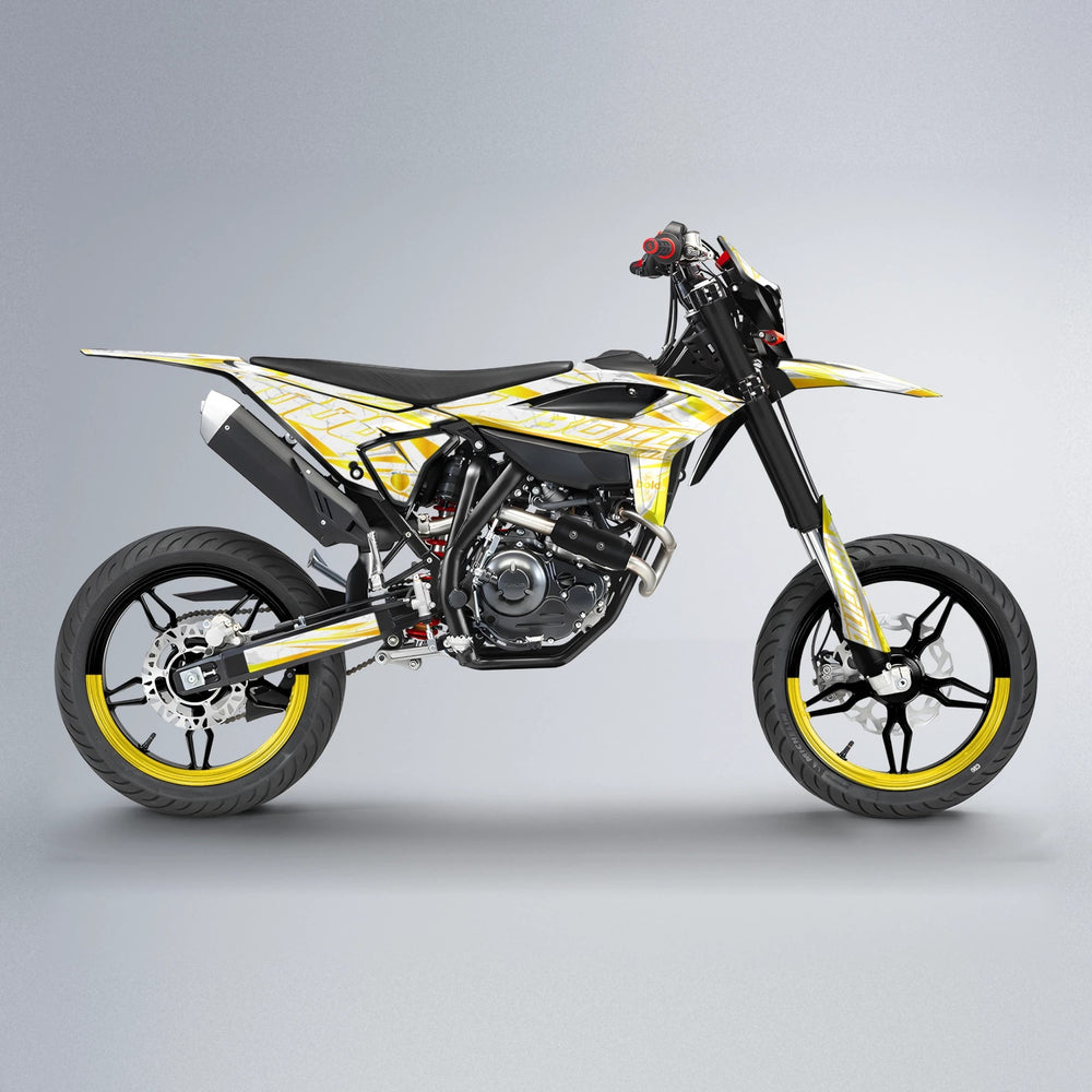 LINAAAROS Beta supermoto graphics kit in Yellow