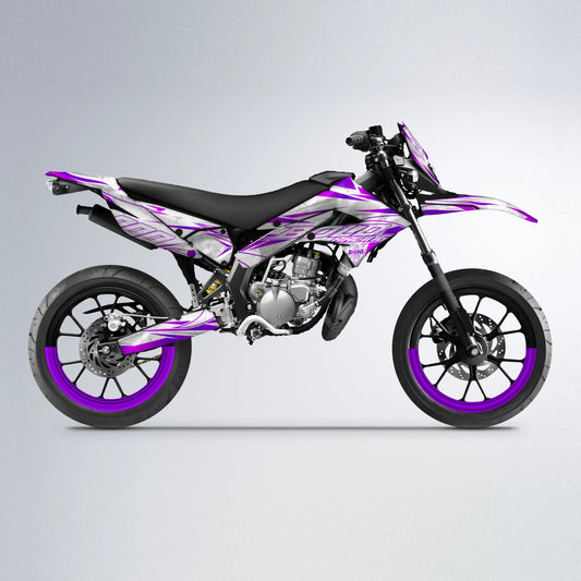 LINAAAROS Derbi Senda supermoto graphics kit in Purple