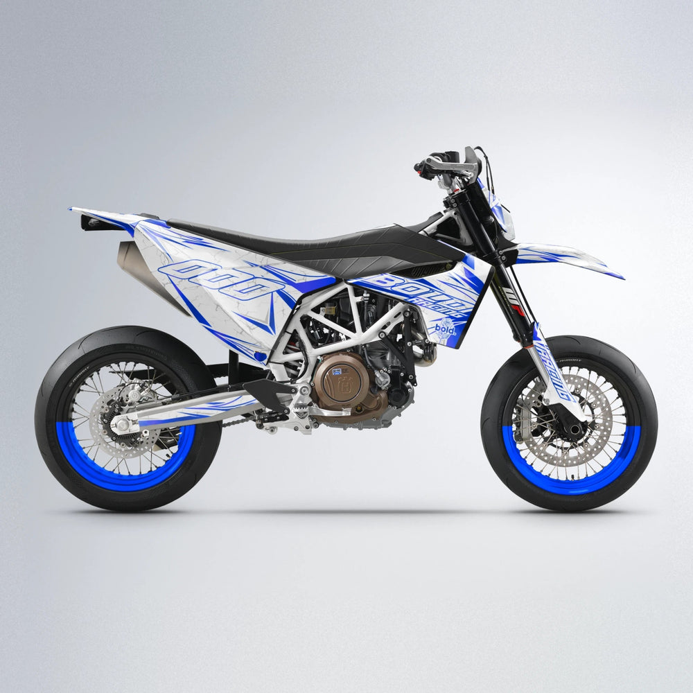 LINAAAROS Husqvarna 701 supermoto graphics kit in Blue