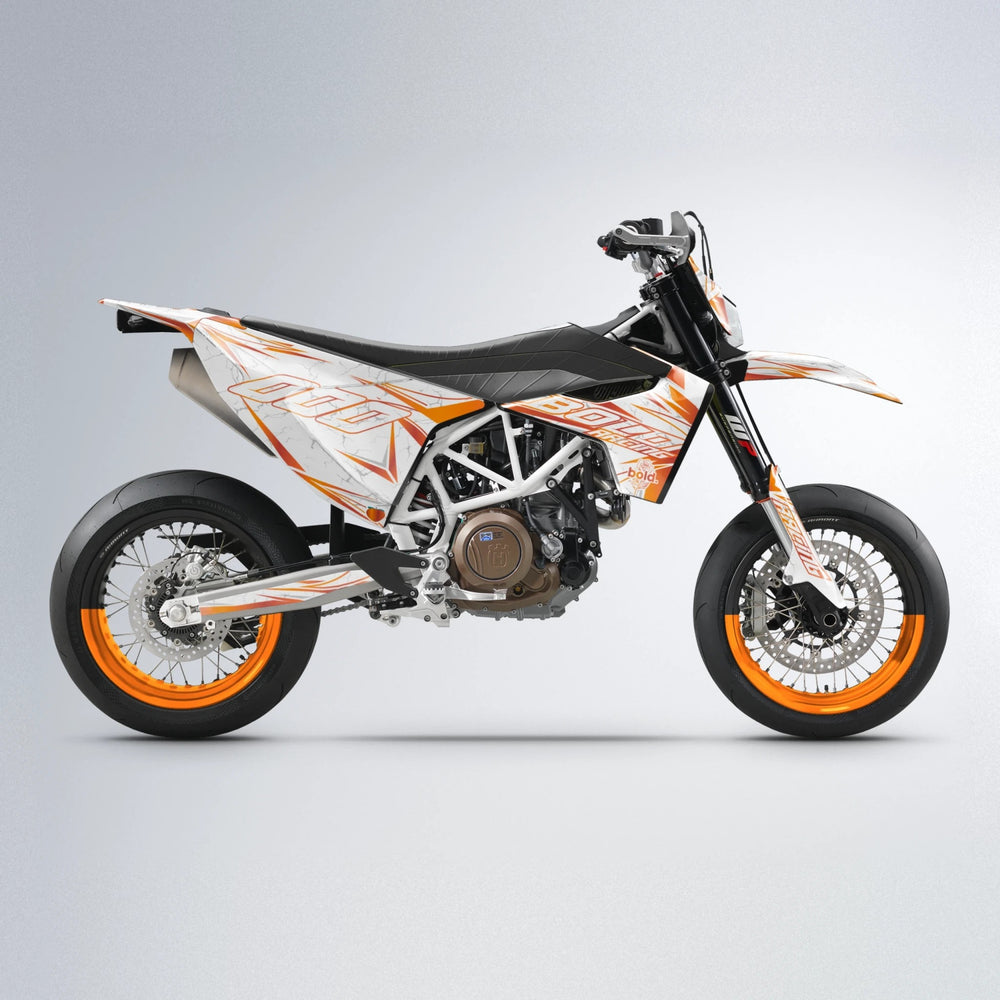 LINAAAROS Husqvarna 701 supermoto graphics kit in Orange