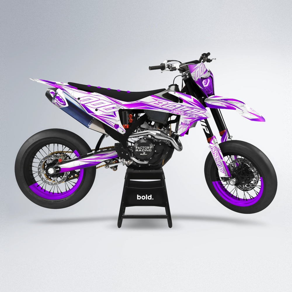 LINAAAROS supermoto graphics kit in Pink