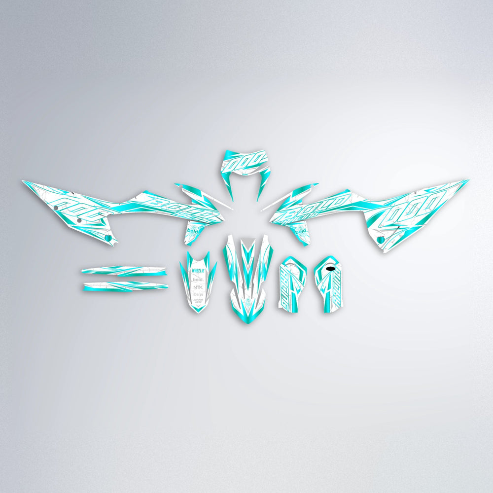 LINAAAROS graphics kit parts layout in Teal
