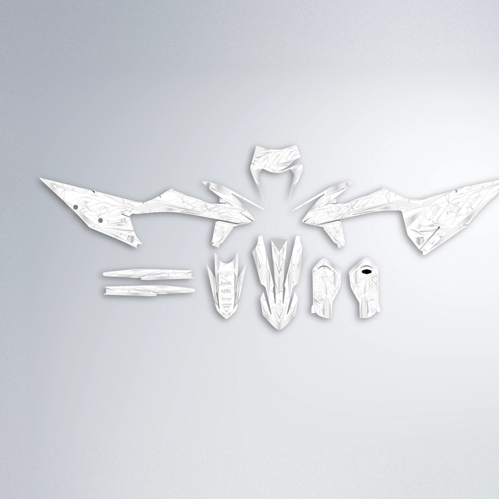 LINAAAROS graphics kit parts layout in White