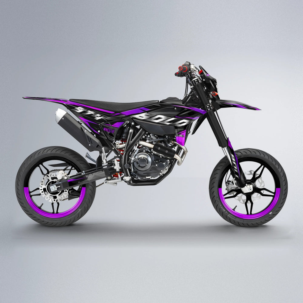 LUSIO Beta supermoto graphics kit in Custom Colour