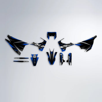 LUSIO Husqvarna 701 graphics kit parts layout in Blue