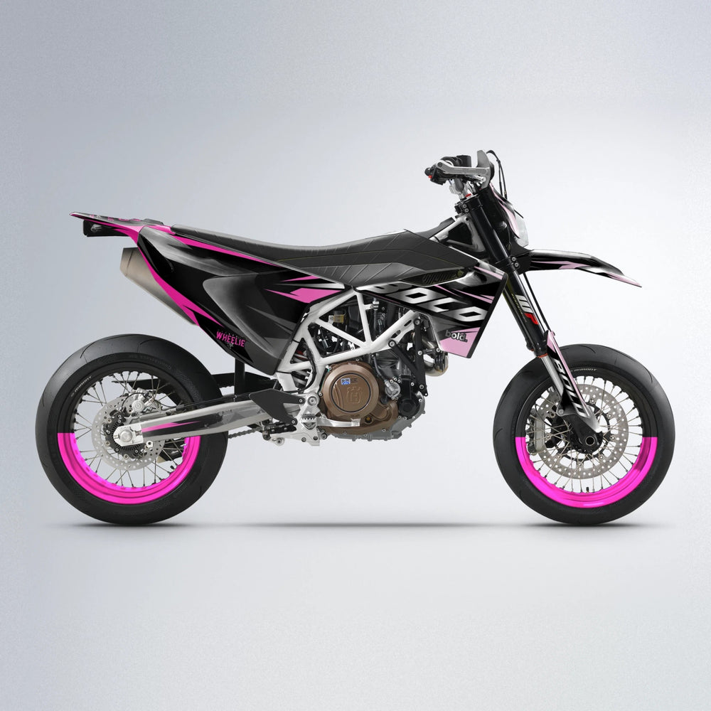 LUSIO Husqvarna 701 supermoto graphics kit in Flamingo