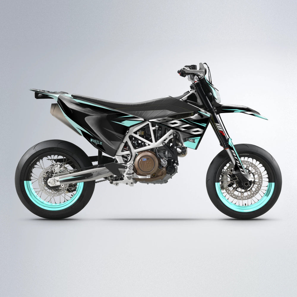 LUSIO Husqvarna 701 supermoto graphics kit in Mint