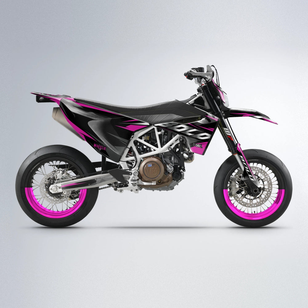 LUSIO Husqvarna 701 supermoto graphics kit in Pink