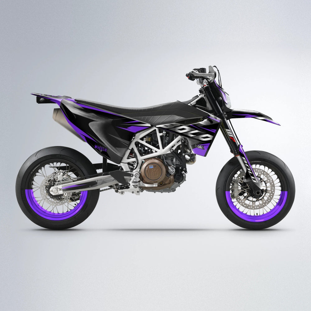 LUSIO Husqvarna 701 supermoto graphics kit in Purple