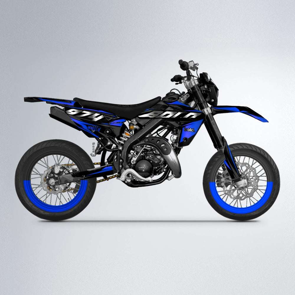 LUSIO Rieju MRT supermoto graphics kit in Blue